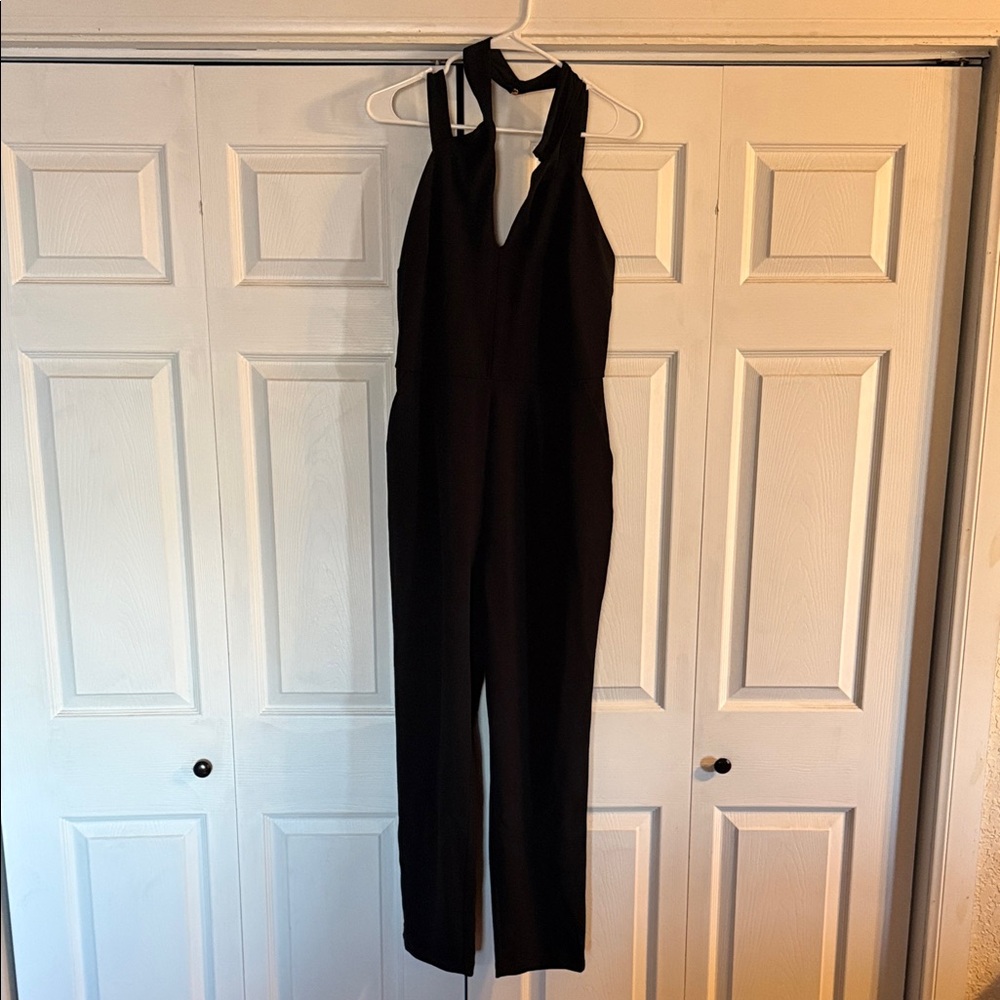 BOLD elements Black Halter Jumpsuit